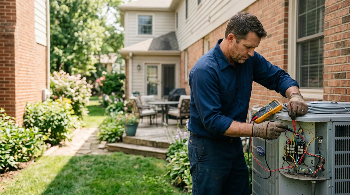 HVAC technician working near Mahwah, NJ